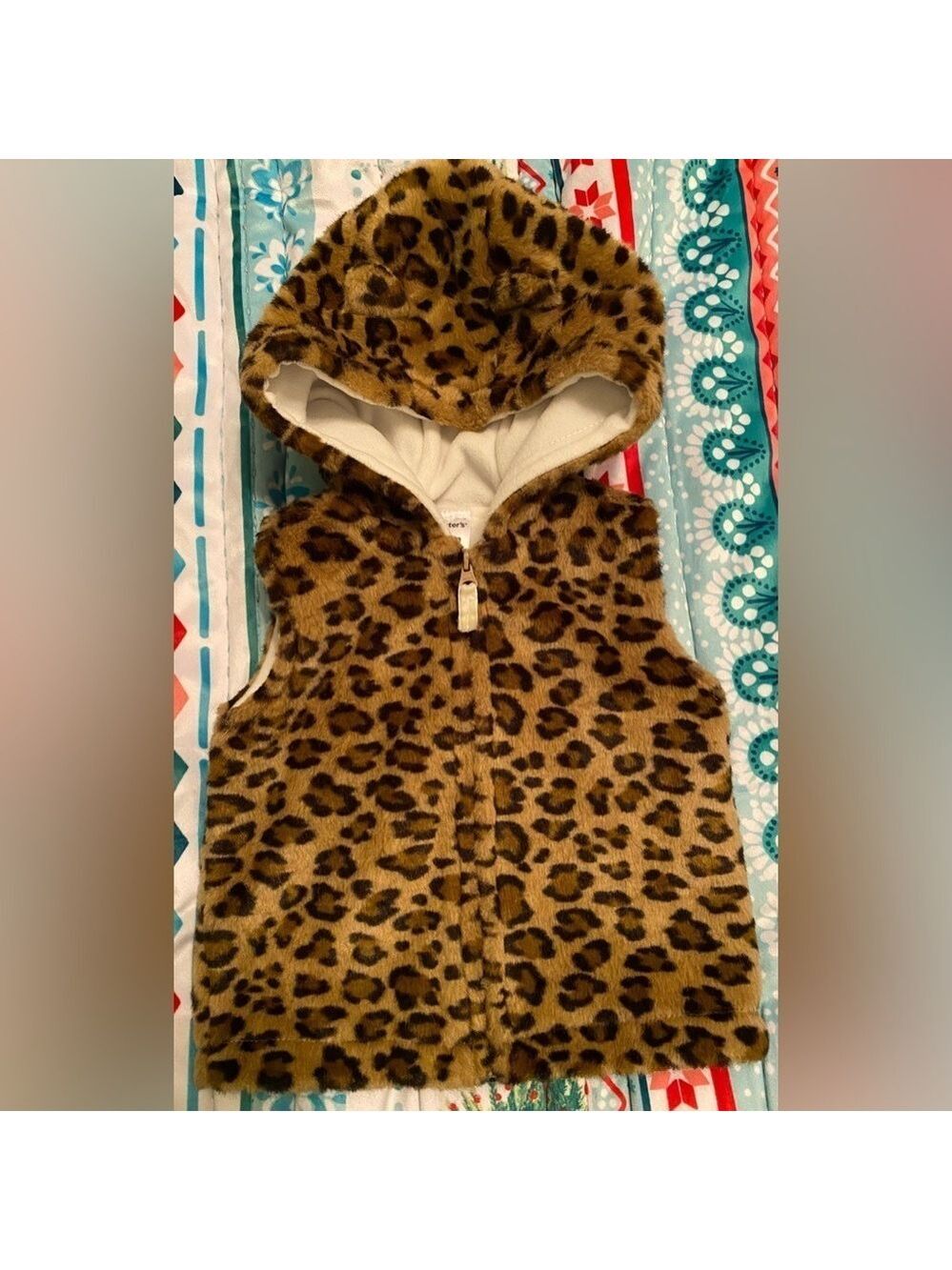 Carters Baby Girls Leopard Vest Size 18M